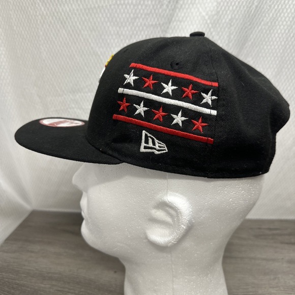 Miami Heat NBA New Era 9FIFTY Classic Snapback Hat Black Red basketball hat NBA - Picture 4 of 10